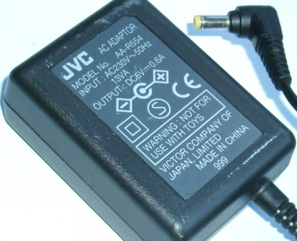 New DC6V 0.6A JVC AA-R554 Power Supply AC ADAPTER